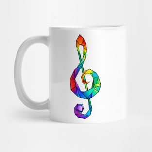 Rainbow Musical Key Mug